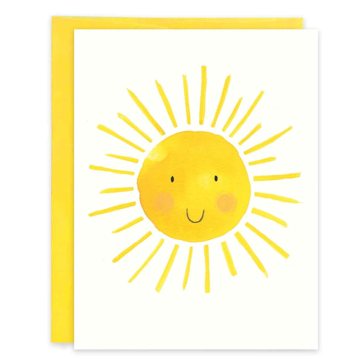 Smiling Sun Thinking Of You Greeting Card