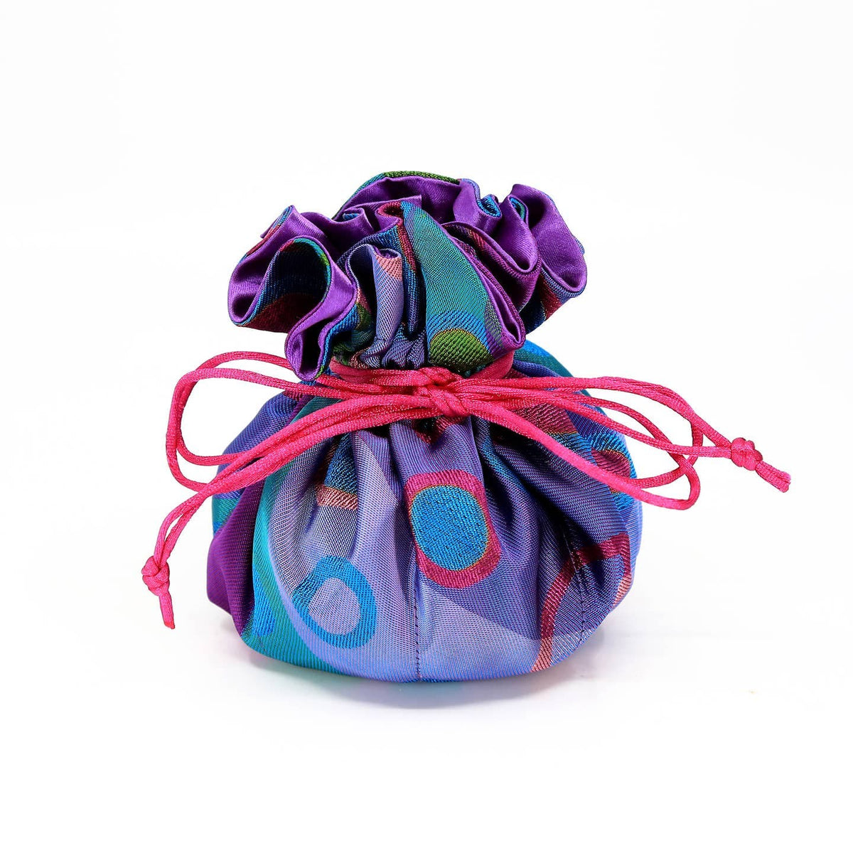 Silk Brocade Travel Jewelry Pouch - Multiple Patterns