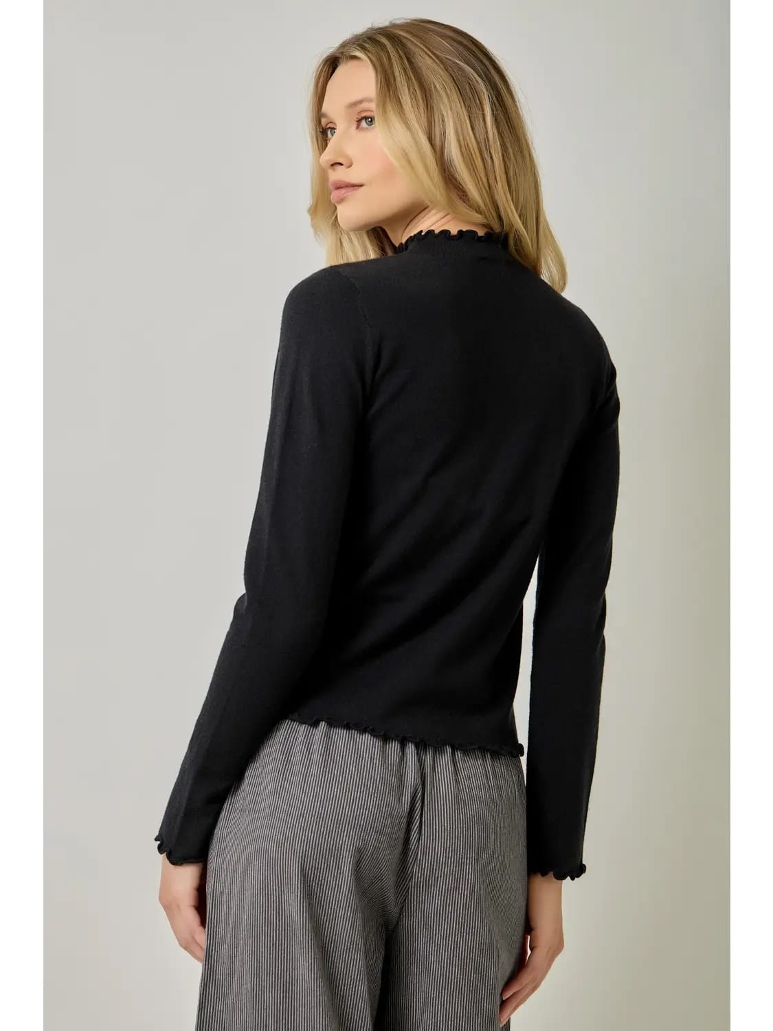 Mystree Lettuce Edge Essential Sweater