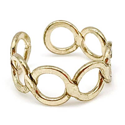 Anju Jewelry Silver Open Circle Ring - Multiple Metals