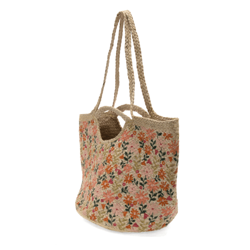 Joy Susan Painted Daisies Anya Jute Tote