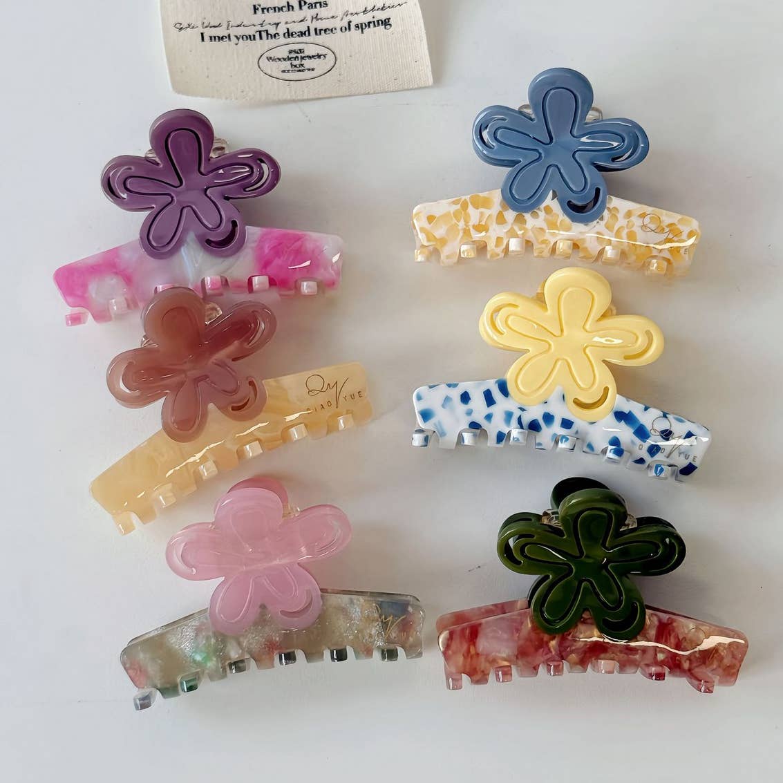 Mini Flower Hair Claw - Multiple Colors