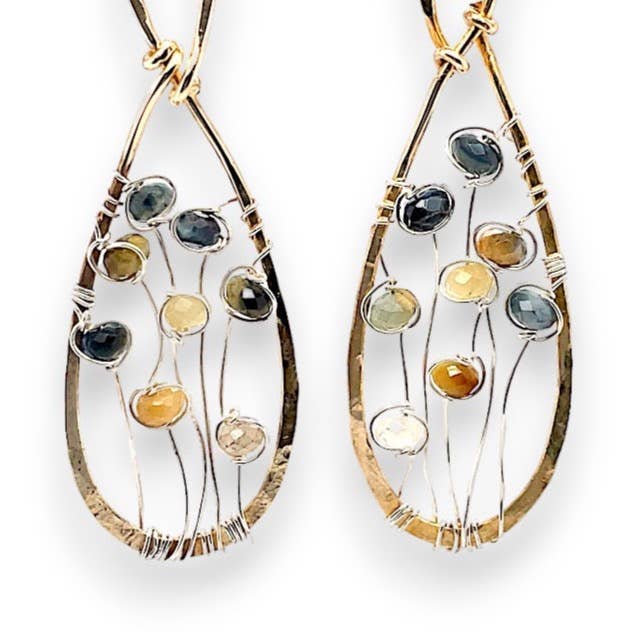 Art By Any Means Wildflower Cat's Eye Earrings