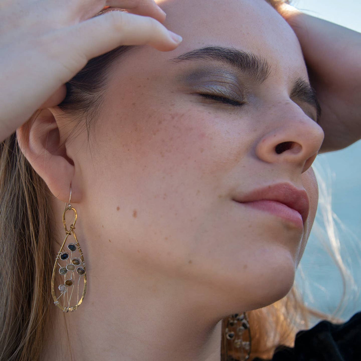 Art By Any Means Wildflower Cat's Eye Earrings