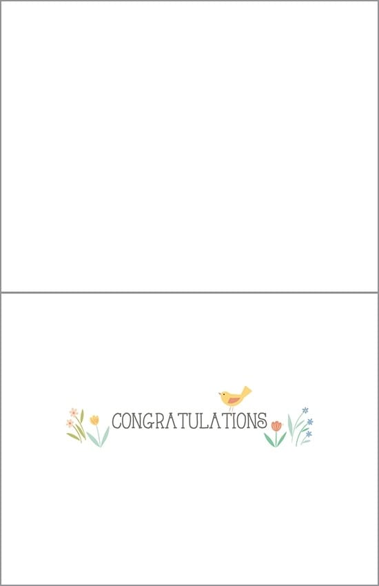 Gina B Designs Clothesline Baby Card