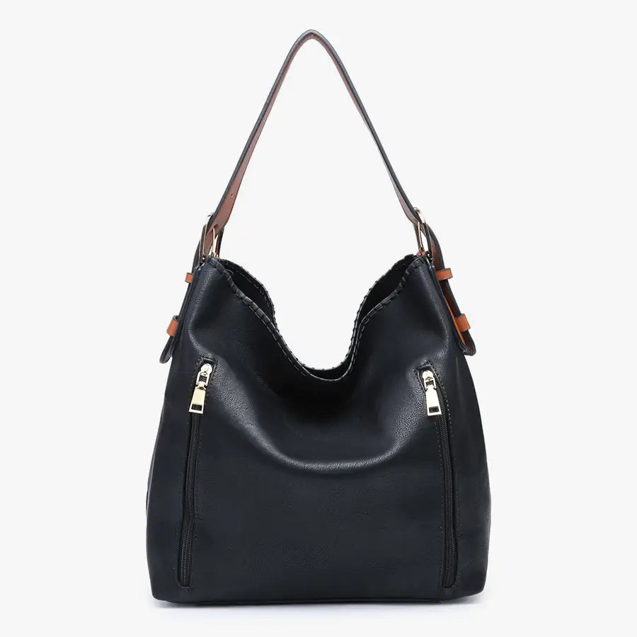 Jen & Co Alexa 2-in-1 Hobo Vegan Leather Bag - Multiple Colors