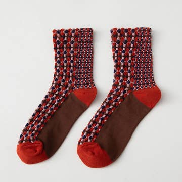 Color Pop Textured Crew Socks - Multiple Colors