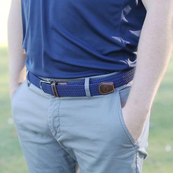 Roostas The Pebble Beach Woven Stretch Belt