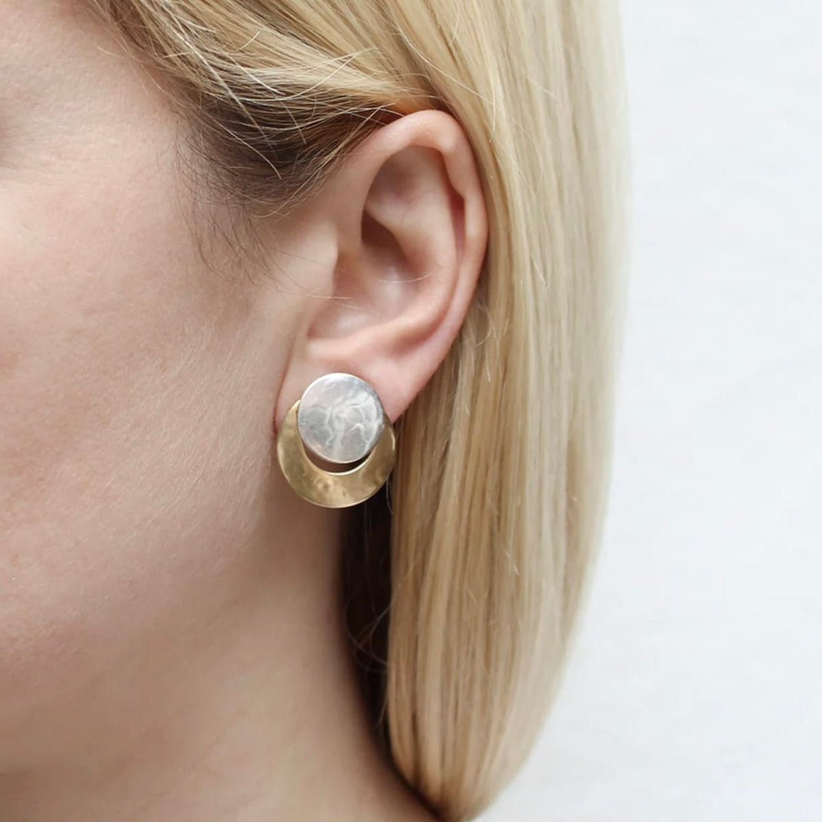 Marjorie Baer Mixed Metal Post Earrings - E3761P