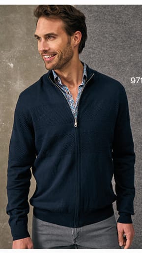 Dario Beltran Textured Zip Up - Multiple Colors