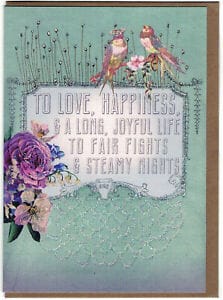 Papaya WEDDING WISH Greeting Card