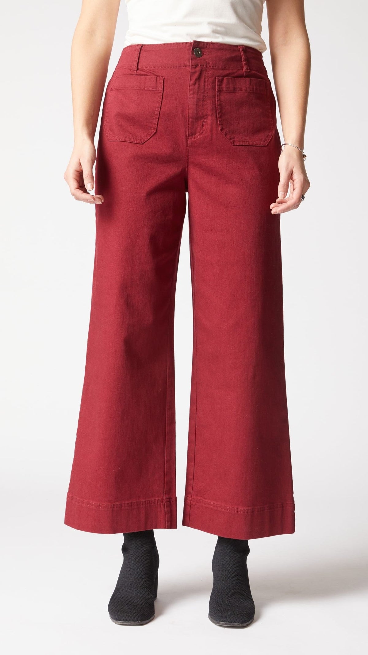 Habitat Stretch Denim Wide Leg Ankle Jean