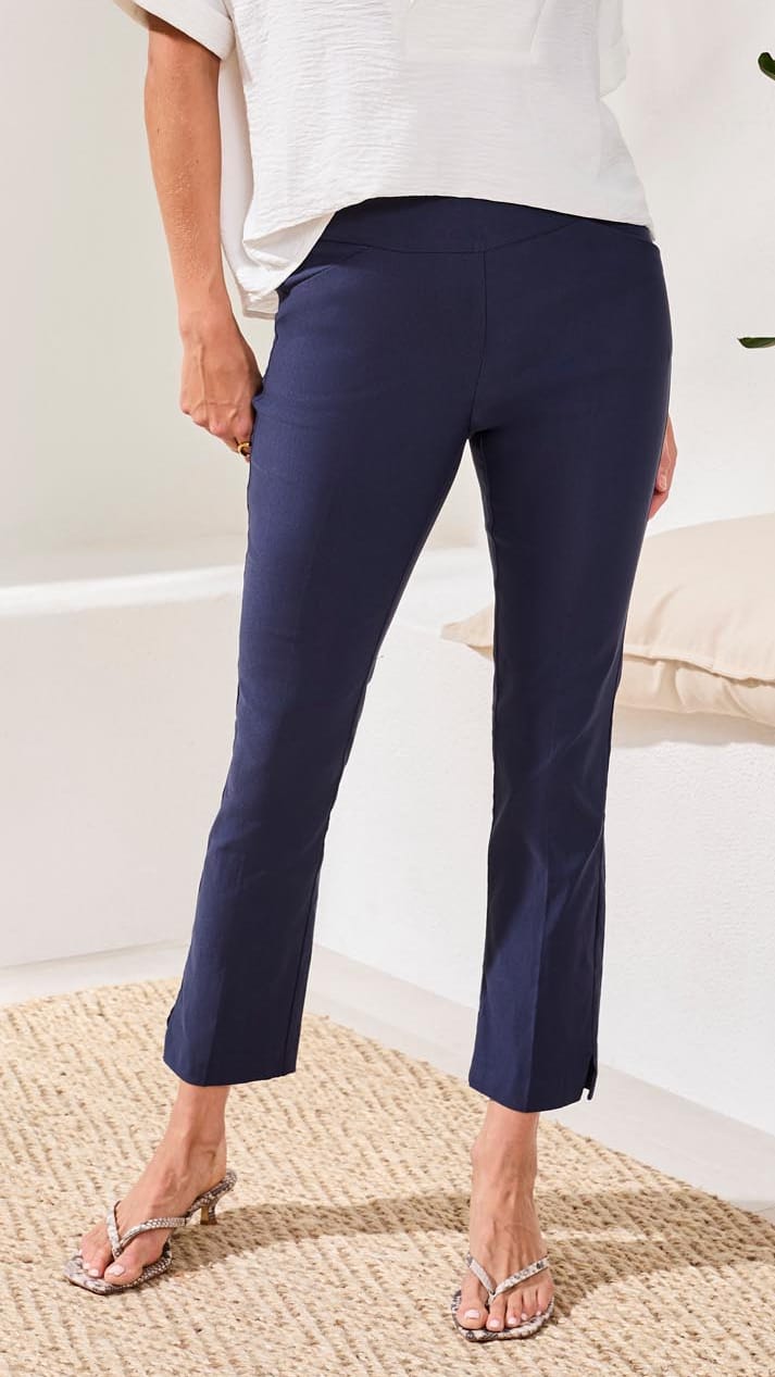 Tribal Flatten It Pull On Ankle Pant - Multiple Colors