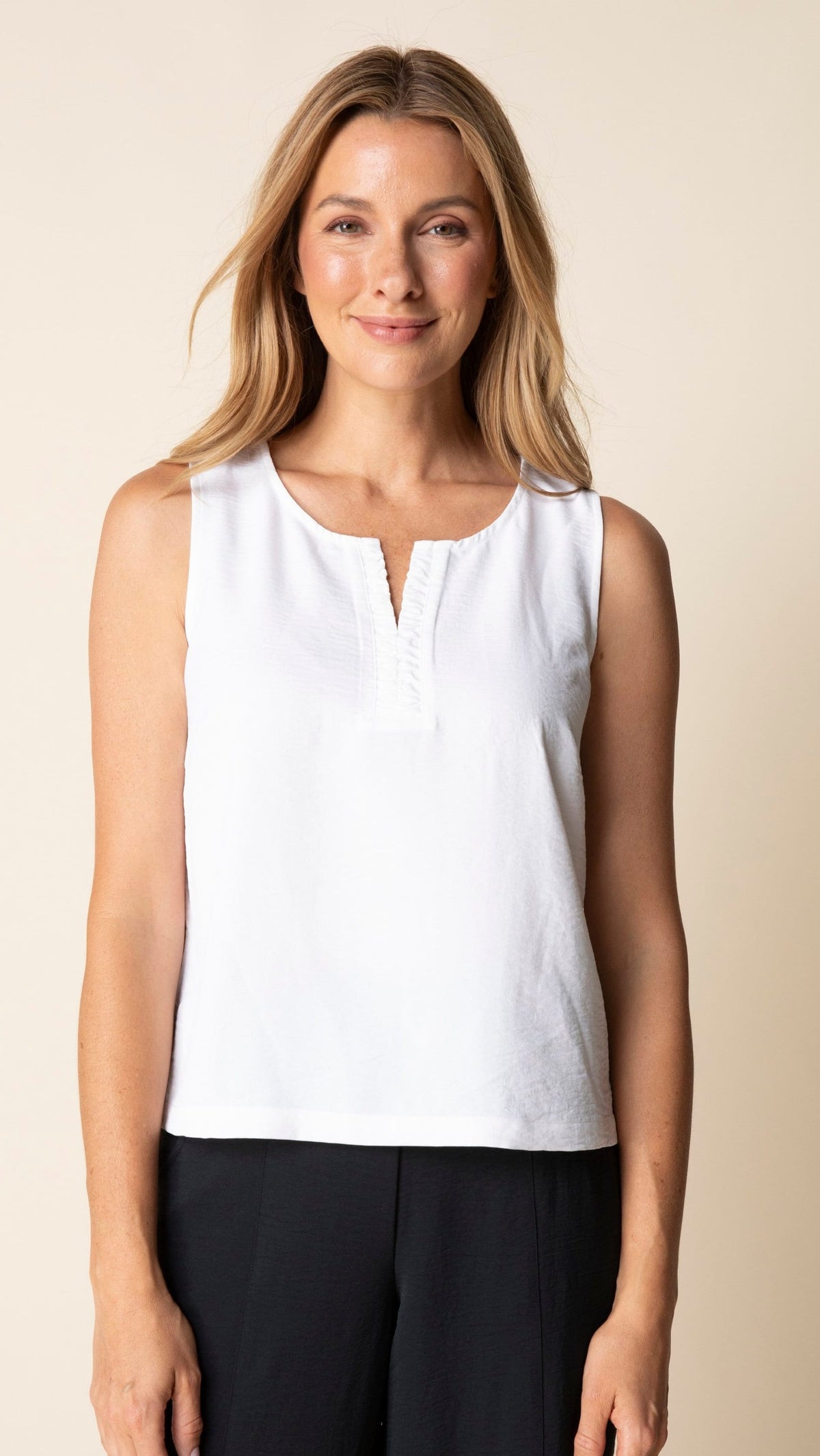 Habitat Destination Unknown Center Shirred Tank - Multiple Colors
