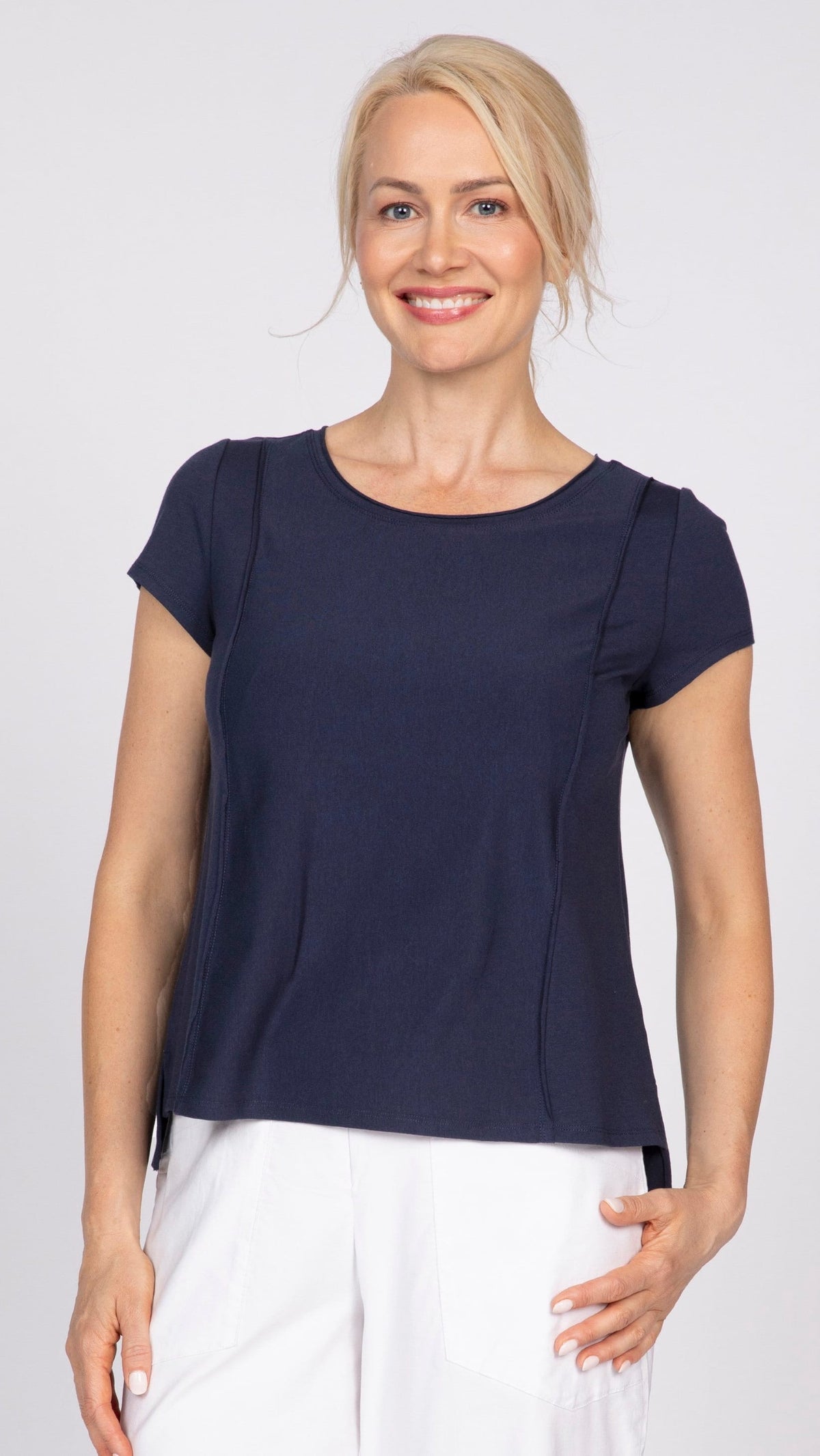 Olivia by Habitat Essential Knit Cap Sleeve Tee - Multiple Colors