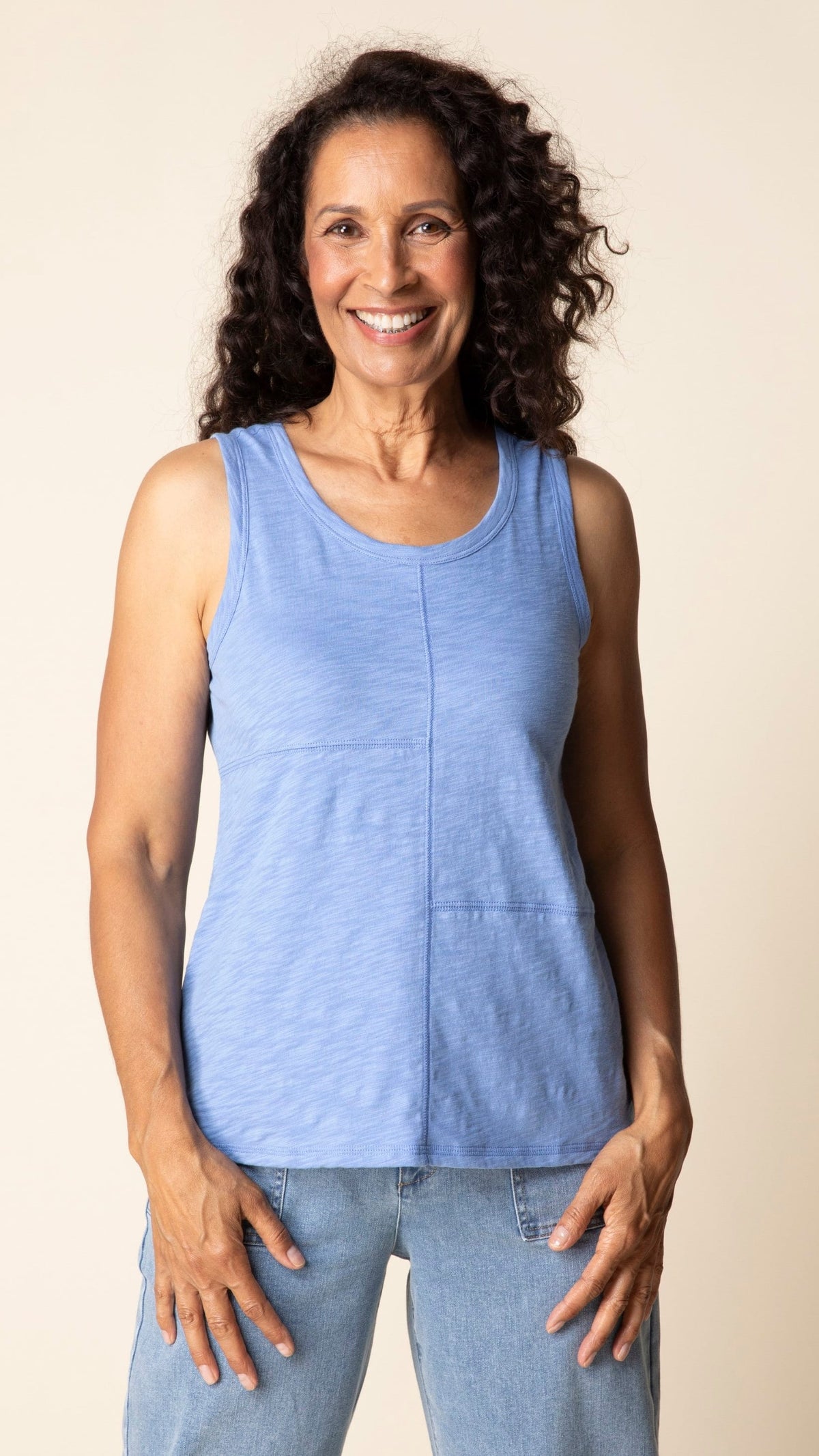 Habitat Cotton Pebble Pieced Tank - Multiple Colors