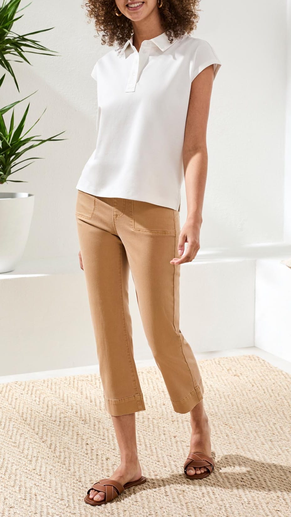 Tribal Comfort Stretch Capri Kick Flare Pant - Multiple Colors