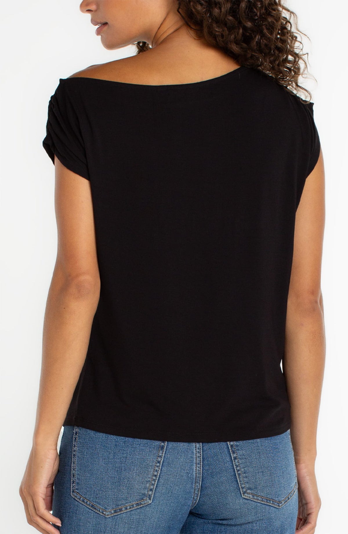 Liverpool Asymmetrical Off Shoulder Knit Top - Multiple Colors