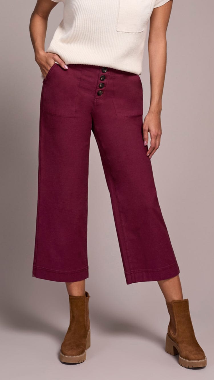 Tribal Sophia Curvy Wide Crop Jean - Multiple Colors
