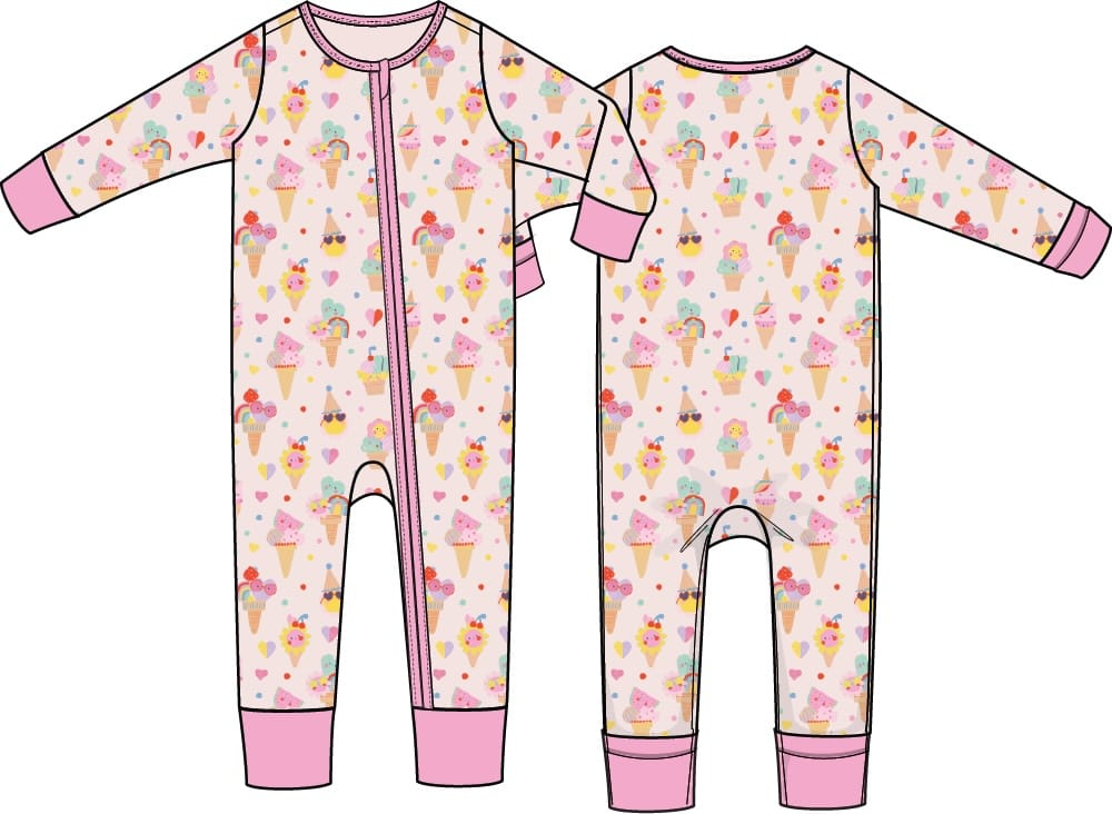 Angel Dear Convertible Romper - Multiple Prints