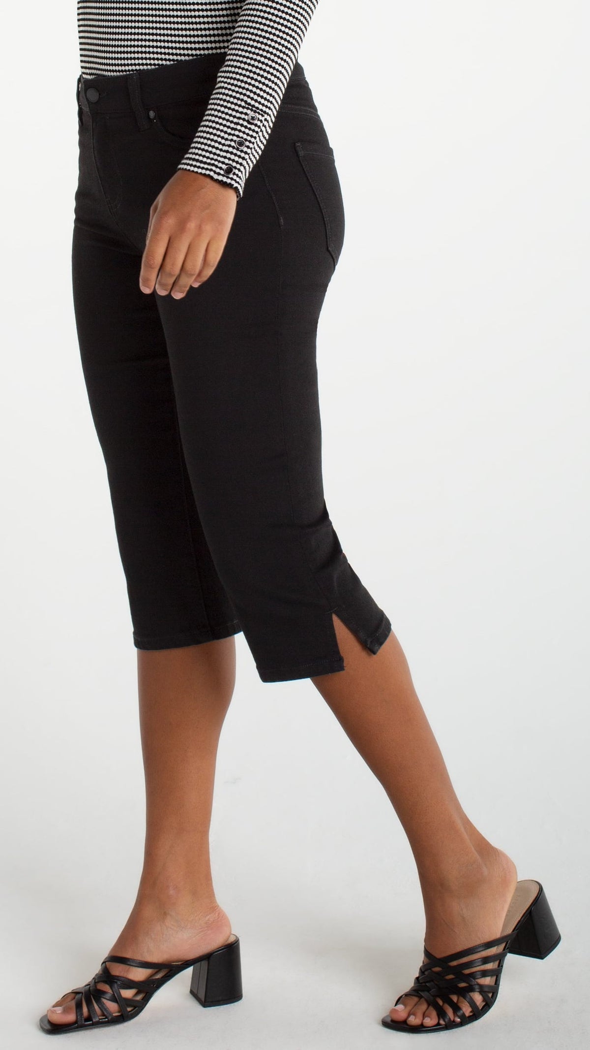 Liverpool Capri with Slit - Multiple Colors